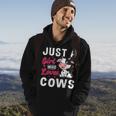 Just A Girl Who Loves Cows Hoodie Lifestyle