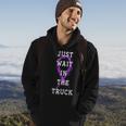 Just Wait In The Truck Purple Ribbon Cancer Awareness Day Hoodie Lifestyle