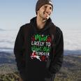 Most Likely To Shoot The Reindeer Holiday Christmas Hoodie Lifestyle