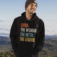 Linda The Best Woman Myth Legend Funny Best Name Linda Hoodie Lifestyle