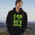 I Love 80S Horror Heart Pentagram Scary Movie Retro Vintage Scary Movie Hoodie Lifestyle