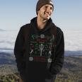 Merry Discmas Disc Golf Ugly Christmas Sweater Party Hoodie Lifestyle