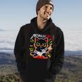 Metallicat Funny Cat Rock 90S Meow For Music Band Of Friend 90S Vintage Designs Funny Gifts Hoodie Lifestyle