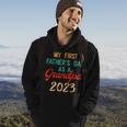 My First Fathers Day As A Grandpa 2023 Fathers Day Hoodie Lifestyle
