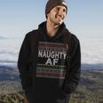 Naughty Af Ugly Christmas Sweater For Couples Hoodie Lifestyle