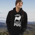 Never Underestimate An Old Man With A Pug Gift For Mens Hoodie Lifestyle