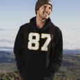 Number 87 Kansas City Fan Football Classic College American Hoodie Lifestyle