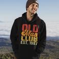 Old Man Club Est1987 Birthday Vintage Graphic Gift For Mens Hoodie Lifestyle