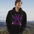 Overdose Awareness Purple Ribbon Drug Addiction Hoodie Lifestyle