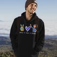 Peace Love Funny Lover For Men Woman Kids Blippis Hoodie Lifestyle
