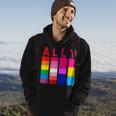 Proud Ally Pride Rainbow Lgbt Ally Hoodie Lifestyle