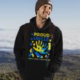 Proud Uncle T21 World Down Syndrome Awareness Day Ribbon Hoodie Lifestyle