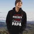 Retro My Favorite Hockey Player Calls Me Papa Fathers Day Hoodie Lifestyle
