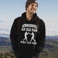Retro Never Underestimate An Old Man Who Can Box Retro Boxer Hoodie Lifestyle