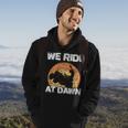 We Ride At Dawn Grass Mow Mower Cut Lawn Mowing Hoodie Lifestyle