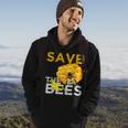 Savethe Bees Keeper Climatechange Flowers And Bees Themes Hoodie Lifestyle