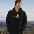 Saxony-Anhalt Flag In Heartbeat Ekg For Magdeburger Hoodie Lifestyle