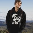 Scary Creepy Kitty Face Horror Hoodie Lifestyle