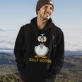 Silly Goose Groucho Glasses Goose On The Loose Silly Person Hoodie Lifestyle