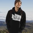 Somebody In Washington Loves Me Weathered Vintage Hoodie Lifestyle