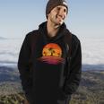 Sunset Beach Silhouette Tropical Palm Tree Sunny Lover Gift Hoodie Lifestyle