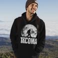 Tacoma Bigfoot Vintage Full Moon Retro Squatch State Pride Hoodie Lifestyle