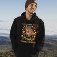 Thankful Grateful Blessed Turkey Gobble Happy Thanksgiving Hoodie Lifestyle