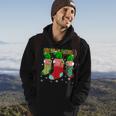 Three Chameleon In Socks Ugly Christmas Sweater Party Hoodie Lifestyle