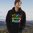 Tie Dye Funny Let The Games Begin Retro Field Day 2023 Hoodie Lifestyle