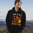 Time To Get Basted Cool Turkey Thanksgiving Drinking Hoodie Lifestyle