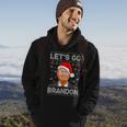 Trump Ugly Christmas Sweater Let's Go Bradon Meme Xmas Hoodie Lifestyle
