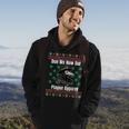 Ugly Christmas Sweater Style Plague Doctor Hoodie Lifestyle