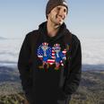 Uncle Sam Griddy 4Th Of July Usa Map Flag Independence Day Hoodie Lifestyle
