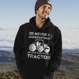 Never Underestimate An Old Man With A Tractor Farmers Hoodie Lifestyle