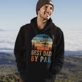Vintage Best Dad By Par Fathers Day Funny Disc Golf Dad Hoodie Lifestyle