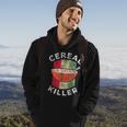 Vintage Cereal Killer Food Pun Funny Cereal Box Halloween Halloween Funny Gifts Hoodie Lifestyle