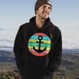 Vintage Distressed Nautical Anchor Boating Cute Retro Style Hoodie Lifestyle