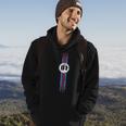 Vintage Motorsport Livery With Classic Race Car Color Stripe Hoodie Lifestyle