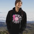 Volleyball Pink Out Pink Ribbon Breast Cancer Awareness Hoodie Lifestyle