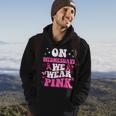 On Wednesday We Wear Pink Ribbon Breast Cancer Awareness Hoodie Lifestyle