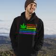 Weed Marijuana Cannabis Gay Lgbt Pride American Flag Trans Hoodie Lifestyle