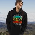 West Palm Beach Florida Retro Sunset Palm Trees Hoodie Lifestyle