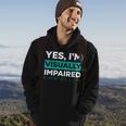 Yes I'm Visually Impaired Braille Blind Awareness Vision Hoodie Lifestyle