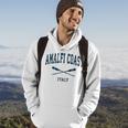 Amalfi Coast Italy Vintage Nautical Paddles Sports Oars Hoodie Lifestyle