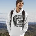 Awesome Dads Have Tattoos Beards & Guns - Funny Dad Gun Hoodie Lifestyle