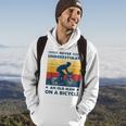 Bike Vintage Never Underestimate An Old Man On A Bicycle Hoodie Lifestyle