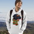 Black Lab Labrador Dog Owners Christmas Xmas Holiday Party Hoodie Lifestyle