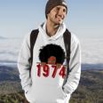 Black Queen Born In 1974 46Th Yrs Old Awesome Birthday Hoodie Lifestyle
