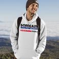 Bordeaux France Flag Tricolor French Distressed Cool Hoodie Lifestyle