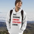 Dad Husband Content Strategist Legend Office Job Hoodie Lifestyle